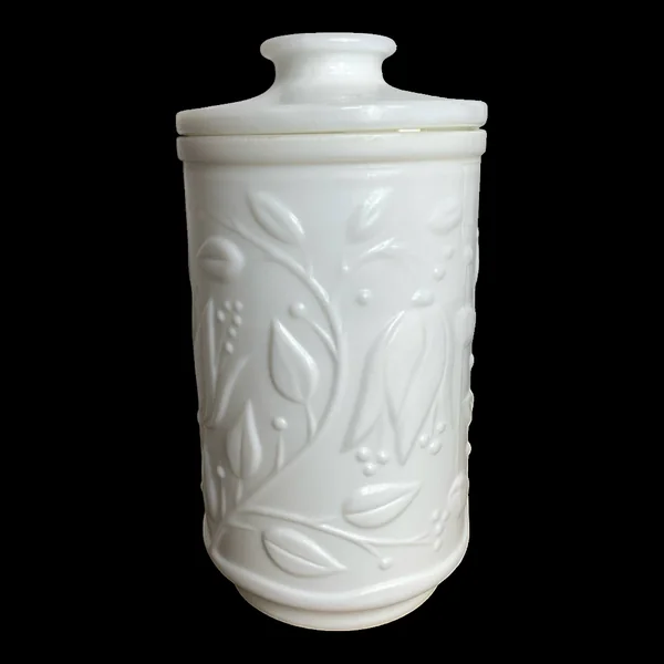 Pot à onguent en opaline blanche, 1970