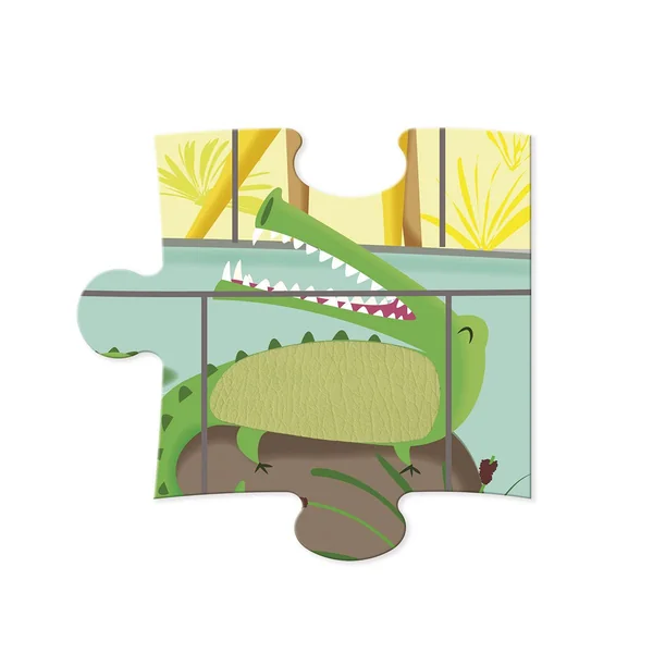 Puzzle 20 pièces une journée au zoo
