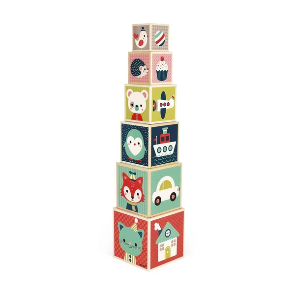 Pyramide 6 cubes Baby Forest