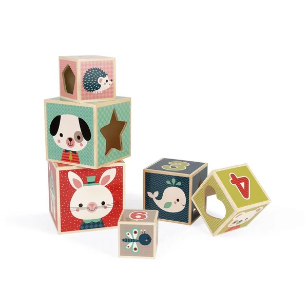 Pyramide 6 cubes Baby Forest