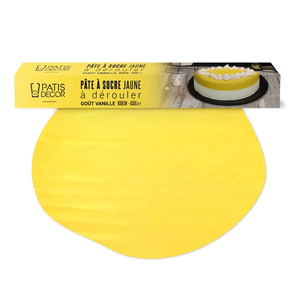 Pâte à Sucre Jaune Prête à dérouler (430 g)