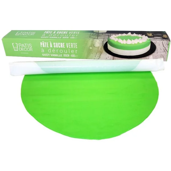 Pâte à Sucre Verte à dérouler - 430g