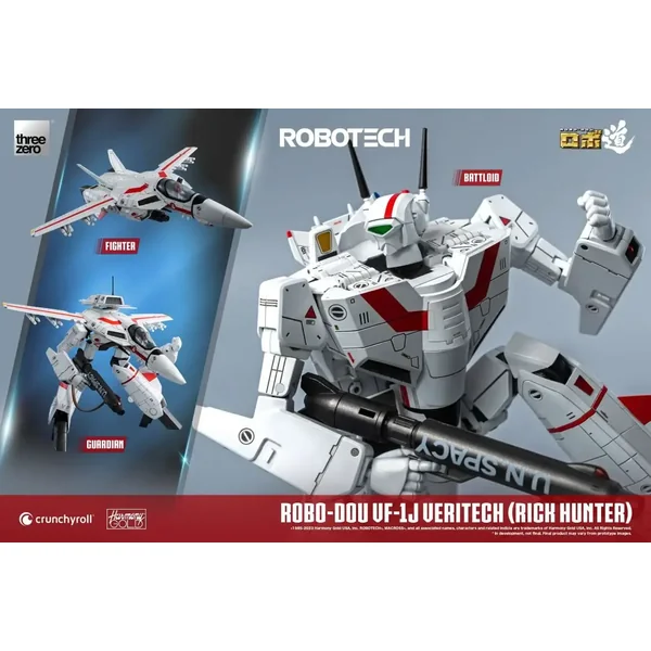 Robotech - Figurine ROBO-DOU VF-1J Veritech (Rick Hunter) 20 cm - ThreeZero | GeeksnFans