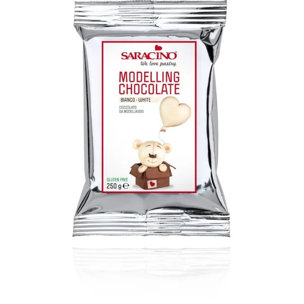 Saracino Chocolat à Modeler 250g - Blanc