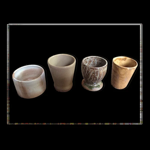 Set de 4 tasses en grès
