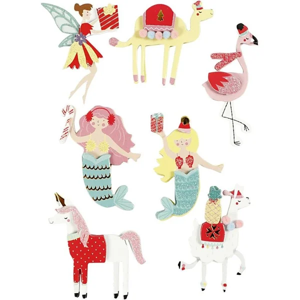Stickers 3D Flamant Rose / Lama / Sirène
