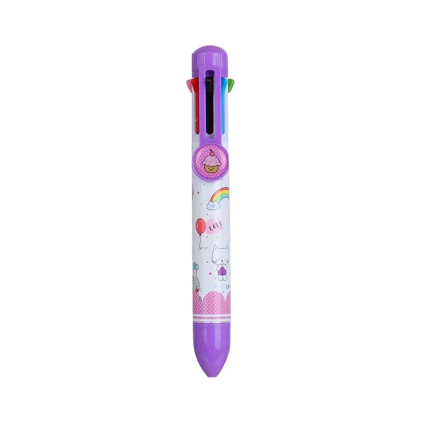 Stylo bille 8 couleurs