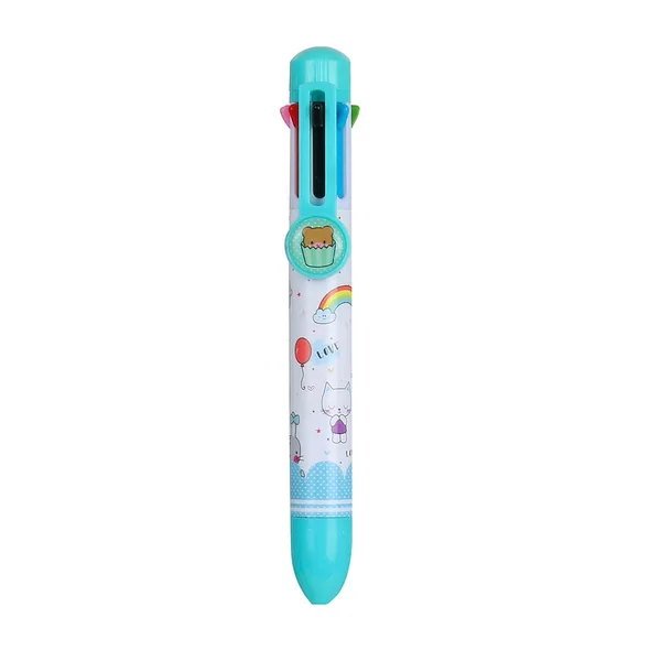 Stylo bille 8 couleurs