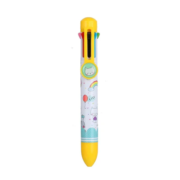 Stylo bille 8 couleurs