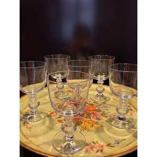 Suite de 6 verres à eau en cristal de Sèvres