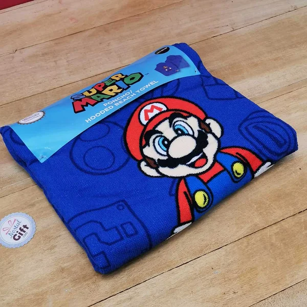 Super Mario - Poncho de bain à capuche (enfant)