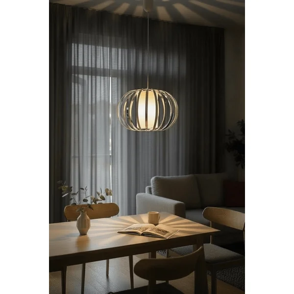 Suspension design en inox chromé