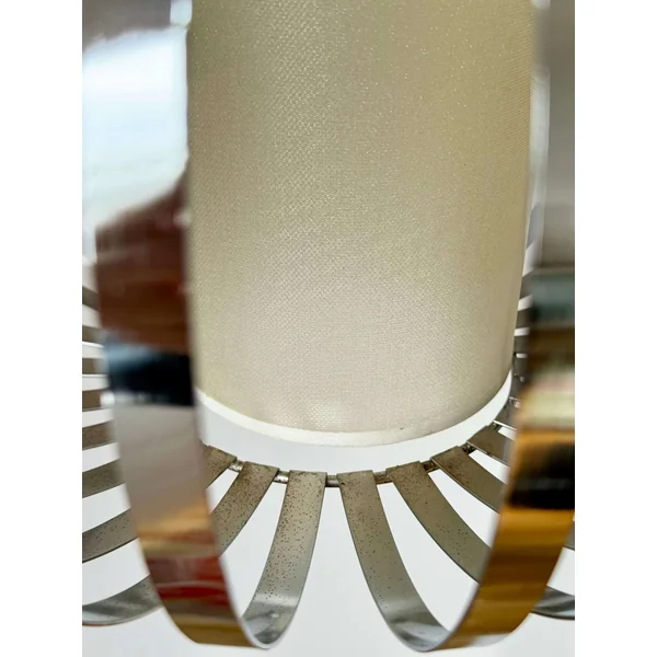 Suspension design en inox chromé