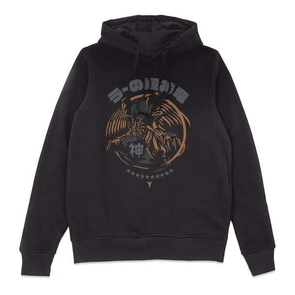 Sweat à capuche Dragon ailé de Râ - Noir