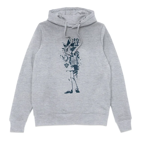 Sweat à capuche Yugi Muto Street Art - Gris