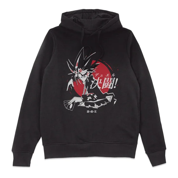 Sweat à capuche Yugi sombre - Noir