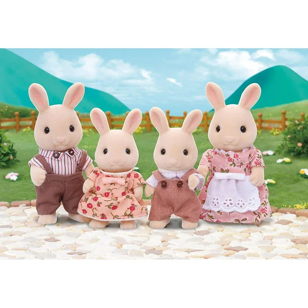 Sylvanian Families 3144 : Famille Lapin crème