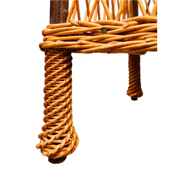 Table d'appoint, bout de canapé en osier tressé