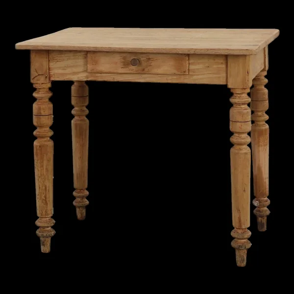 Table d'appoint en hêtre provençal rustique, France, vers 1850
