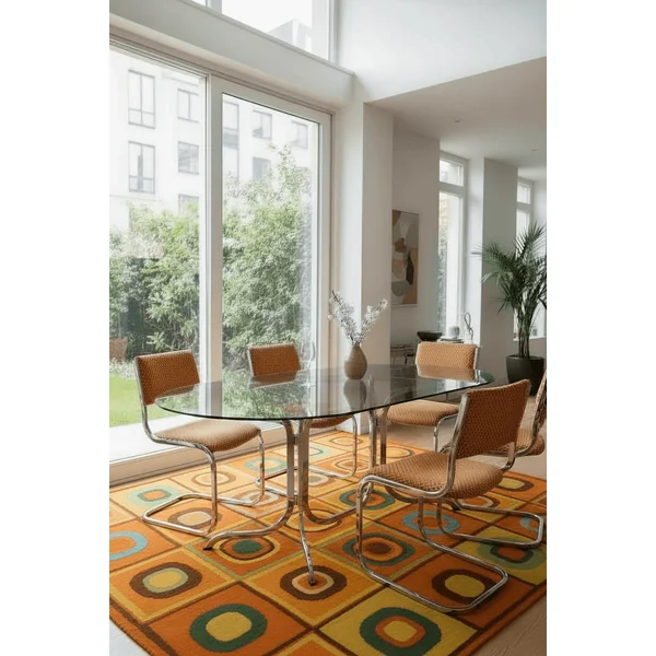 Table ovale Roche Bobois vintage, années 70
