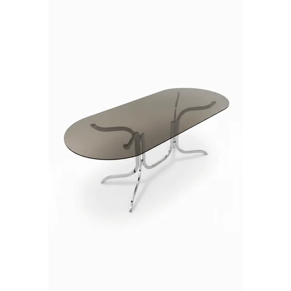 Table ovale Roche Bobois vintage, années 70