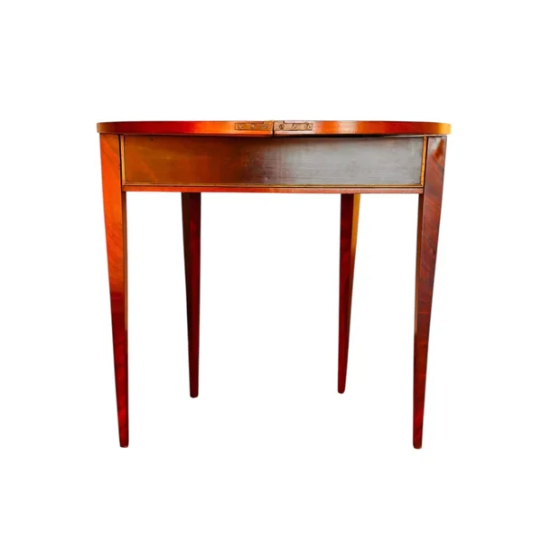 Table ronde, console demi-lune
