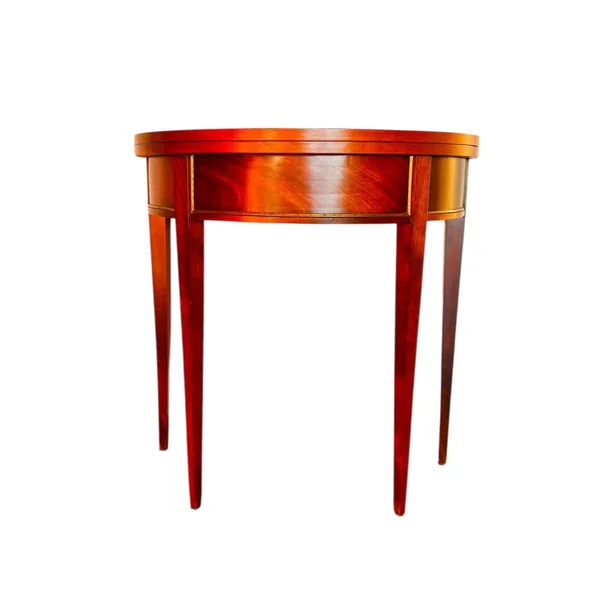 Table ronde, console demi-lune