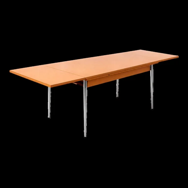 Table vintage Formica orange – Années 80 – Design rétro