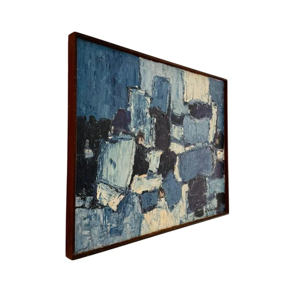Tableau abstrait daté de 1968
