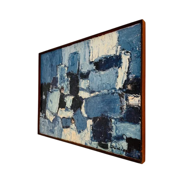 Tableau abstrait daté de 1968