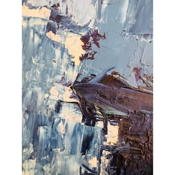 Tableau abstrait daté de 1968