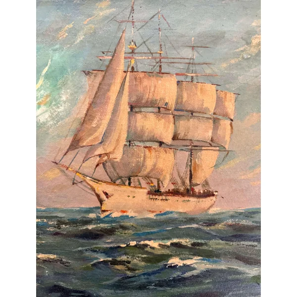 Tableau ancien, marine (début XXème)