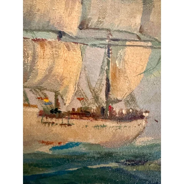 Tableau ancien, marine (début XXème)