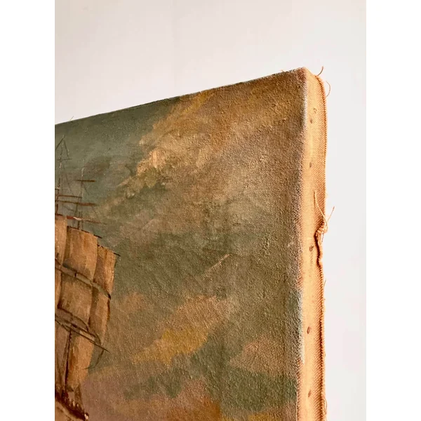 Tableau ancien, marine (début XXème)