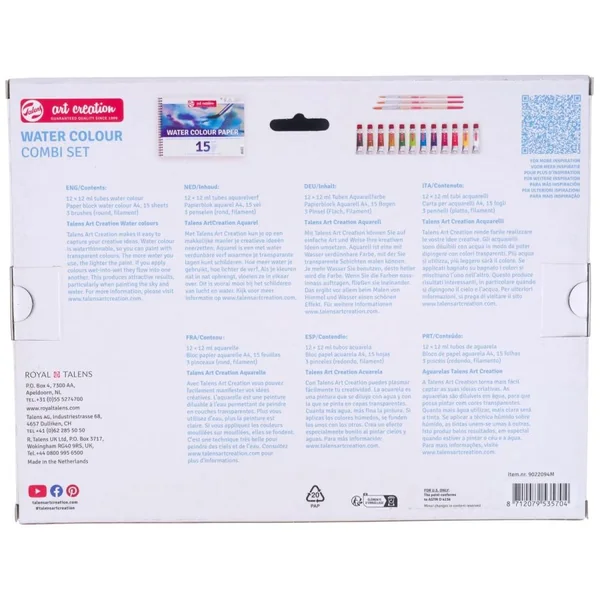 Talens Art Creation Combiset Aquarelle Papier