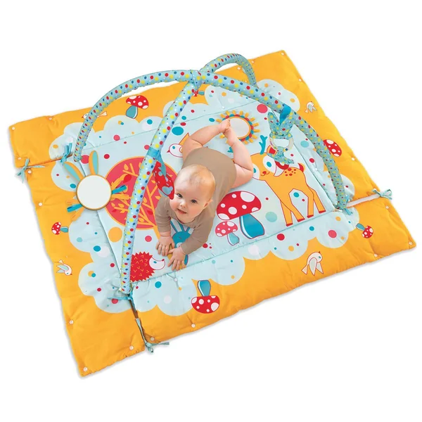 Tapis d'éveil rectangle lapin