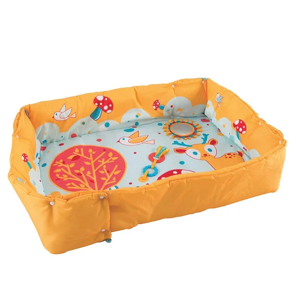 Tapis d'éveil rectangle lapin