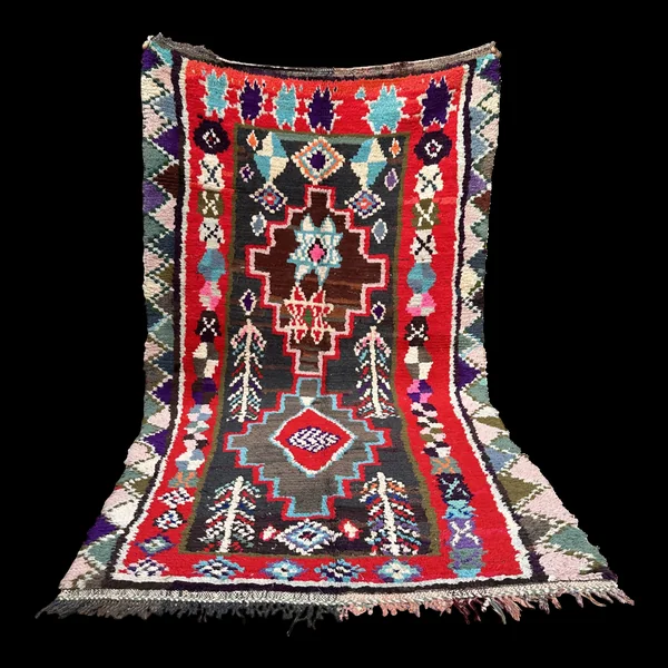 Tapis marocain vintage - Petit tapis Boujaad - Tapis Boucharouit