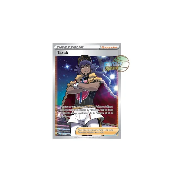 Tarak - Full Art Ultra Rare 182/185 - Epee et Bouclier 4 Voltage Eclatant