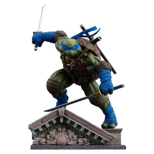 Tortues Ninja - Statuette 1/10 Art Scale Leonardo Unleashed 22 cm - Iron Studios | GeeksnFans