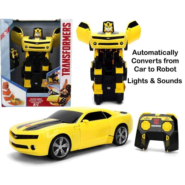 Transformers - Voiture Radio Commandée Bumblebee transformable en Robot - Jada Toys | GeeksnFans