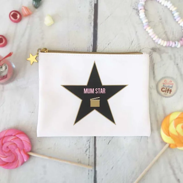 Trousse blanche "Mum Star"