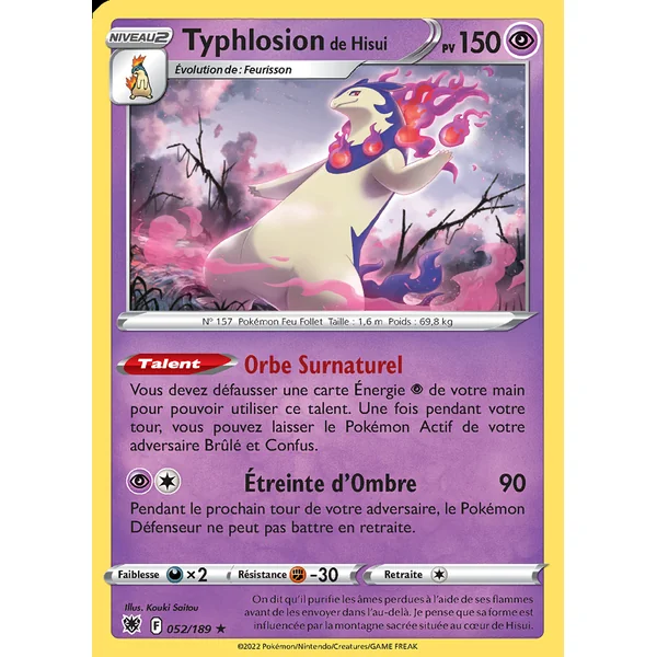 Typhlosion de Hisui 052/189