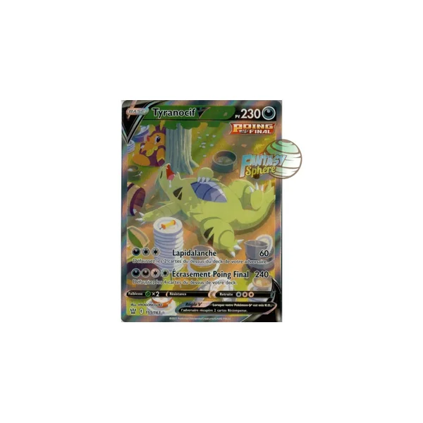 Tyranocif V - Full Art Ultra Rare 155/163 - Epee et Bouclier Style de Combat