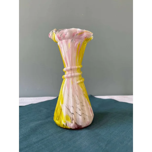 Vase en verre de Clichy soufflé