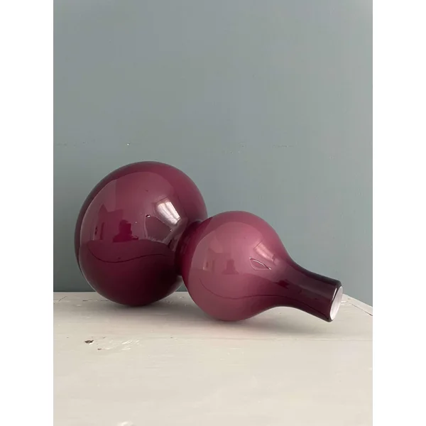 Vase en verre soufflé Holmegaard, Danemark 1960