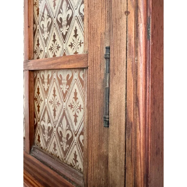 Vitrine murale 1900 en pitchpin