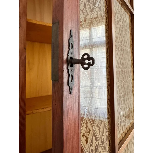 Vitrine murale 1900 en pitchpin